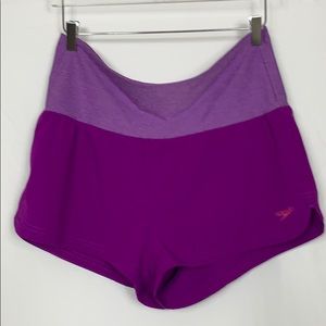 Speedo purple with heather purple waistband size L